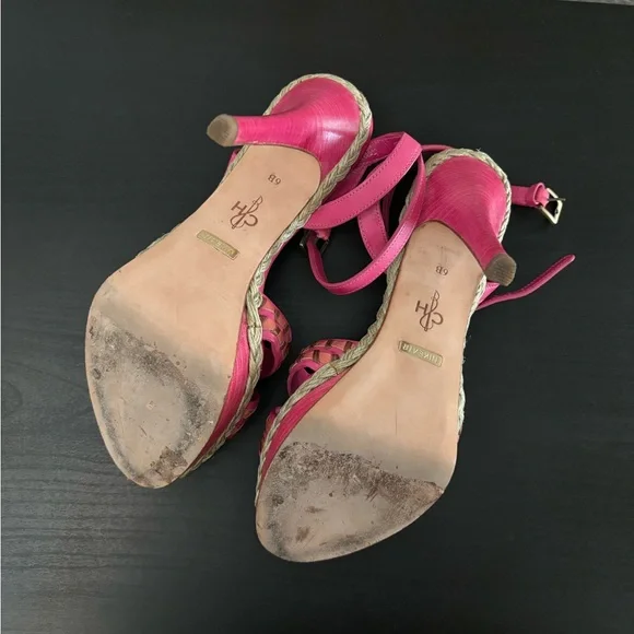 COLE HAAN 💕 Vanessa Nike Air Braided Pink Heel - Picture 6 of 12